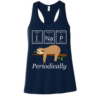 Funny Science Sloth Shirts I Nap Periodically Sloths Lovers Womens Tank Top