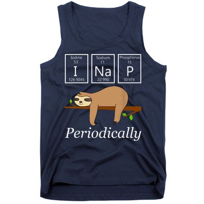 Funny Science Sloth Shirts I Nap Periodically Sloths Lovers Tank Top