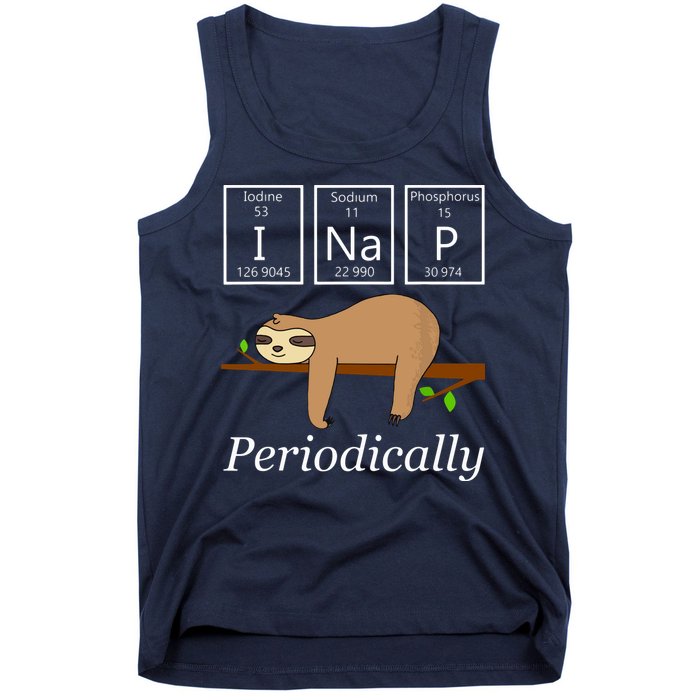 Funny Science Sloth Shirts I Nap Periodically Sloths Lovers Tank Top