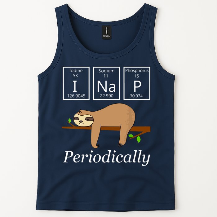 Funny Science Sloth Shirts I Nap Periodically Sloths Lovers Tank Top