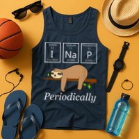 Funny Science Sloth Shirts I Nap Periodically Sloths Lovers Tank Top