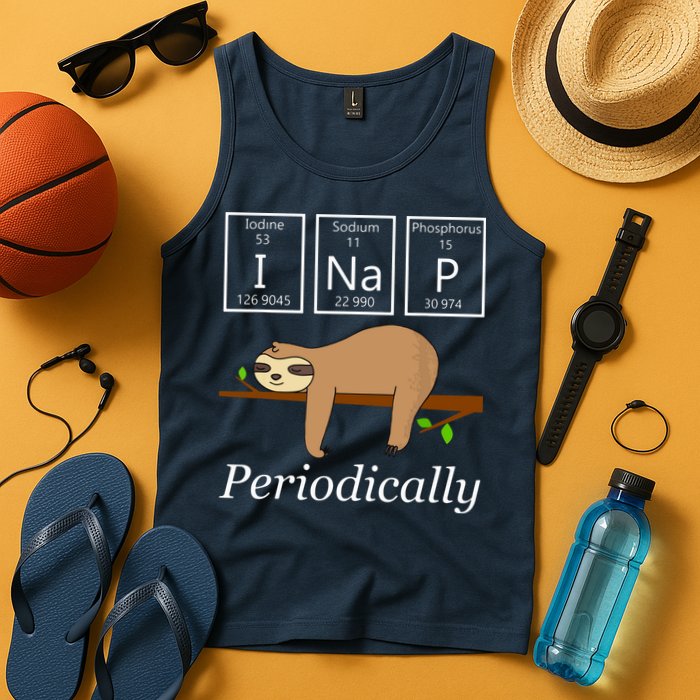 Funny Science Sloth Shirts I Nap Periodically Sloths Lovers Tank Top