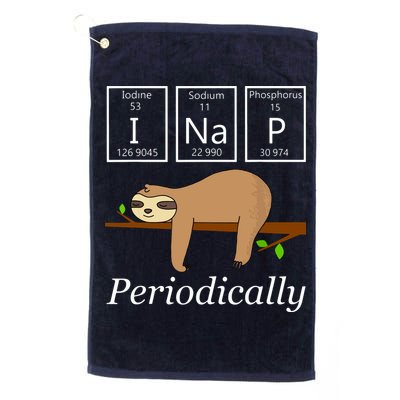 Funny Science Sloth Shirts I Nap Periodically Sloths Lovers Golf Towel