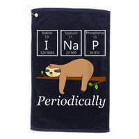 Funny Science Sloth Shirts I Nap Periodically Sloths Lovers Golf Towel