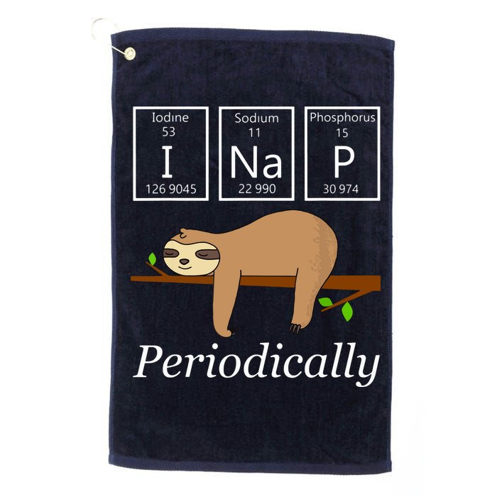 Funny Science Sloth Shirts I Nap Periodically Sloths Lovers Golf Towel