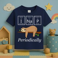 Funny Science Sloth Shirts I Nap Periodically Sloths Lovers Toddler T-Shirt