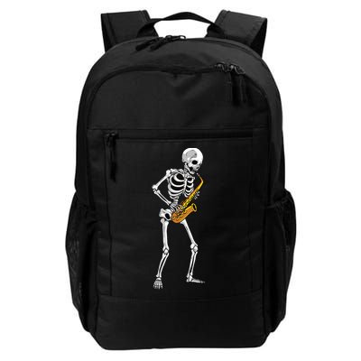 Funny Saxophone Skeleton For Men Women Saxophone Player Sax Backpack