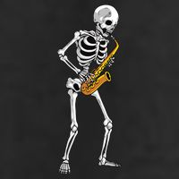 Funny Saxophone Skeleton For Men Women Saxophone Player Sax 11oz C Handle Ceramic Mug