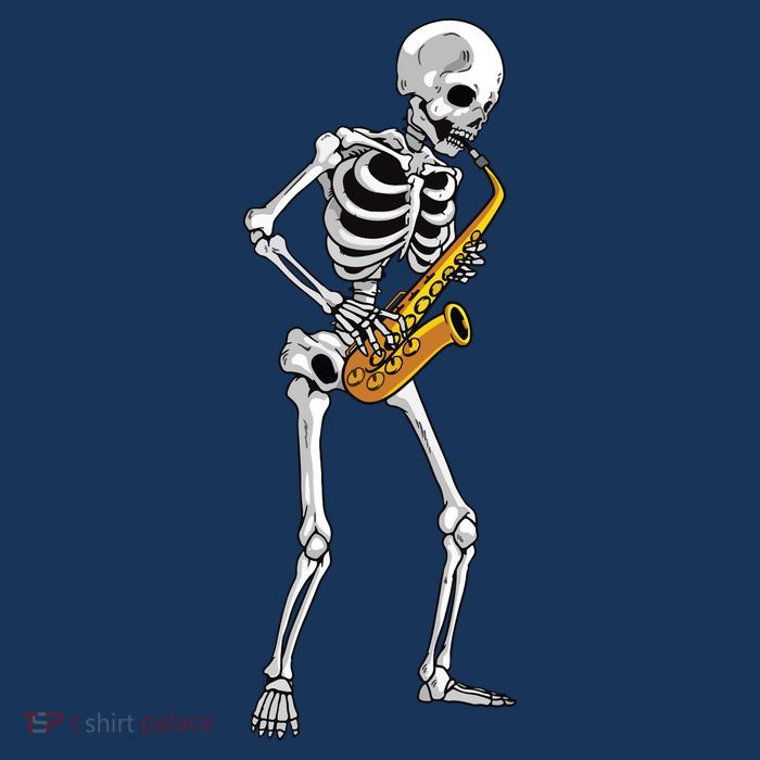 Funny Saxophone Skeleton For Men Women Saxophone Player Sax Sustainable Bucket Hat