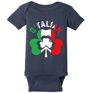 Funny St Saint Patricks Day Irish Italian O'talian Baby Bodysuit