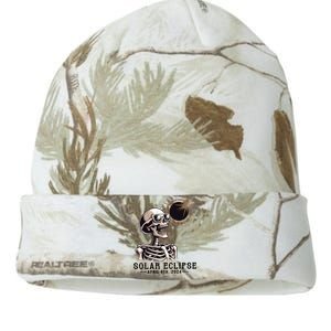 Funny Skeleton Solar Eclipse April 8th 2024 Kati Licensed 12" Camo Beanie