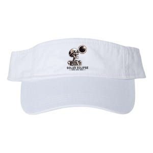 Funny Skeleton Solar Eclipse April 8th 2024 Valucap Bio-Washed Visor