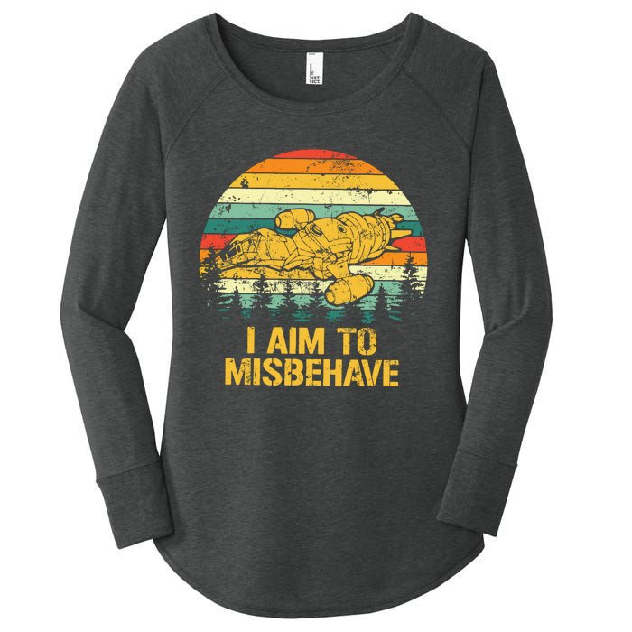 Firefly Serenity Shirt I Am To Misbehave Vintage Birthday Gift Shirt Mother Fat Women's Perfect Tri Tunic Long Sleeve Shirt