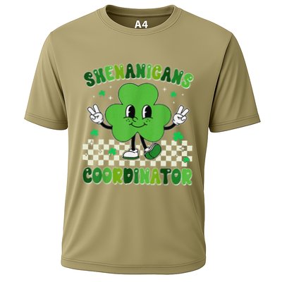 Funny Shenanigans Squad Teacher Retro St PatrickS Day Cooling Performance Crew T-Shirt