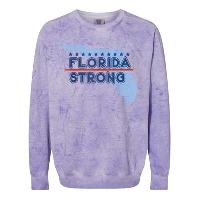 Florida Strong Support Colorblast Crewneck Sweatshirt