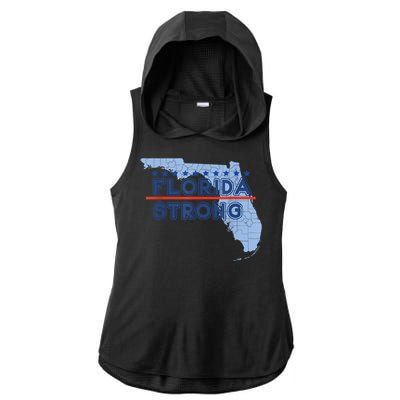 Florida Strong Support Ladies PosiCharge Tri-Blend Wicking Draft Hoodie Tank