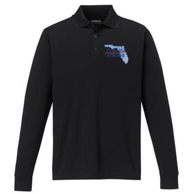 Florida Strong Support Performance Long Sleeve Polo