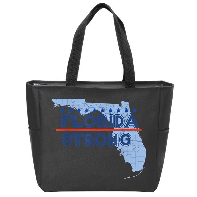 Florida Strong Support Zip Tote Bag