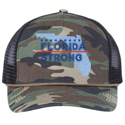 Florida Strong Support Retro Rope Trucker Hat Cap