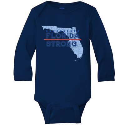 Florida Strong Support Baby Long Sleeve Bodysuit