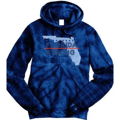 Florida Strong Support Tie Dye Hoodie