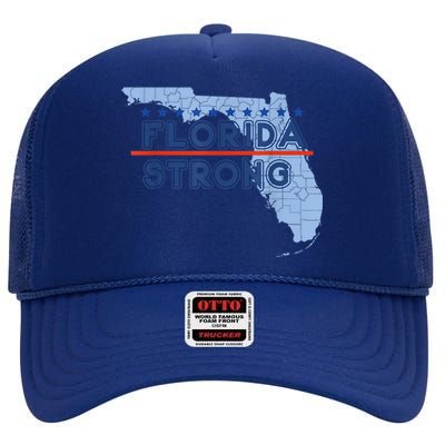 Florida Strong Support High Crown Mesh Back Trucker Hat