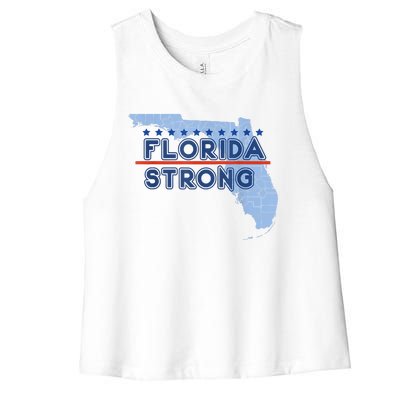 Florida Strong Support Women's Racerback Cropped Tank