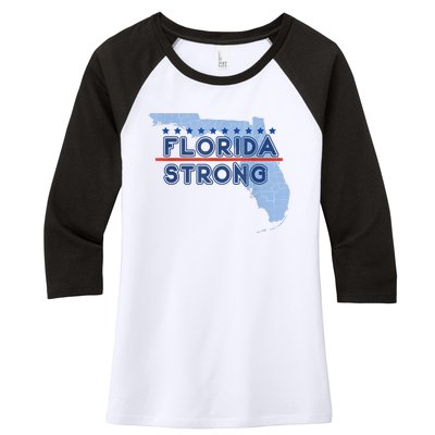 Florida Strong Support Women's Tri-Blend 3/4-Sleeve Raglan Shirt