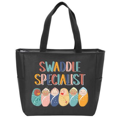 Funny Swaddle Specialist Baby Crew Nicu Nurse Neonatal Cute Zip Tote Bag