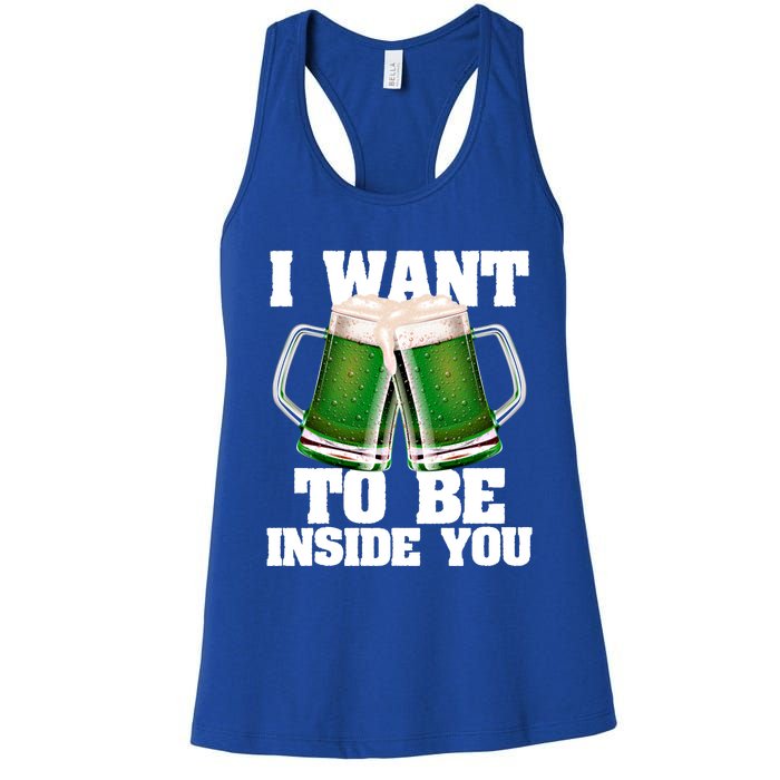 Funny St Saint Patrick's Day Irish Ing Team Beer Lover Gift Women's Racerback Tank