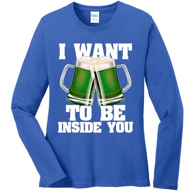 Funny St Saint Patrick's Day Irish Ing Team Beer Lover Gift Ladies Long Sleeve Shirt