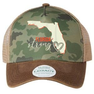 Florida Strong Support With Heart Legacy Tie Dye Trucker Hat