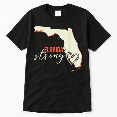 Florida Strong Support With Heart Tall T-Shirt