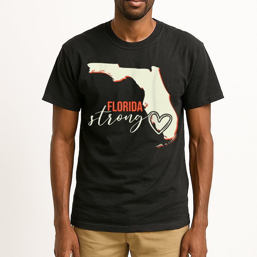 Florida Strong Support With Heart Tall T-Shirt