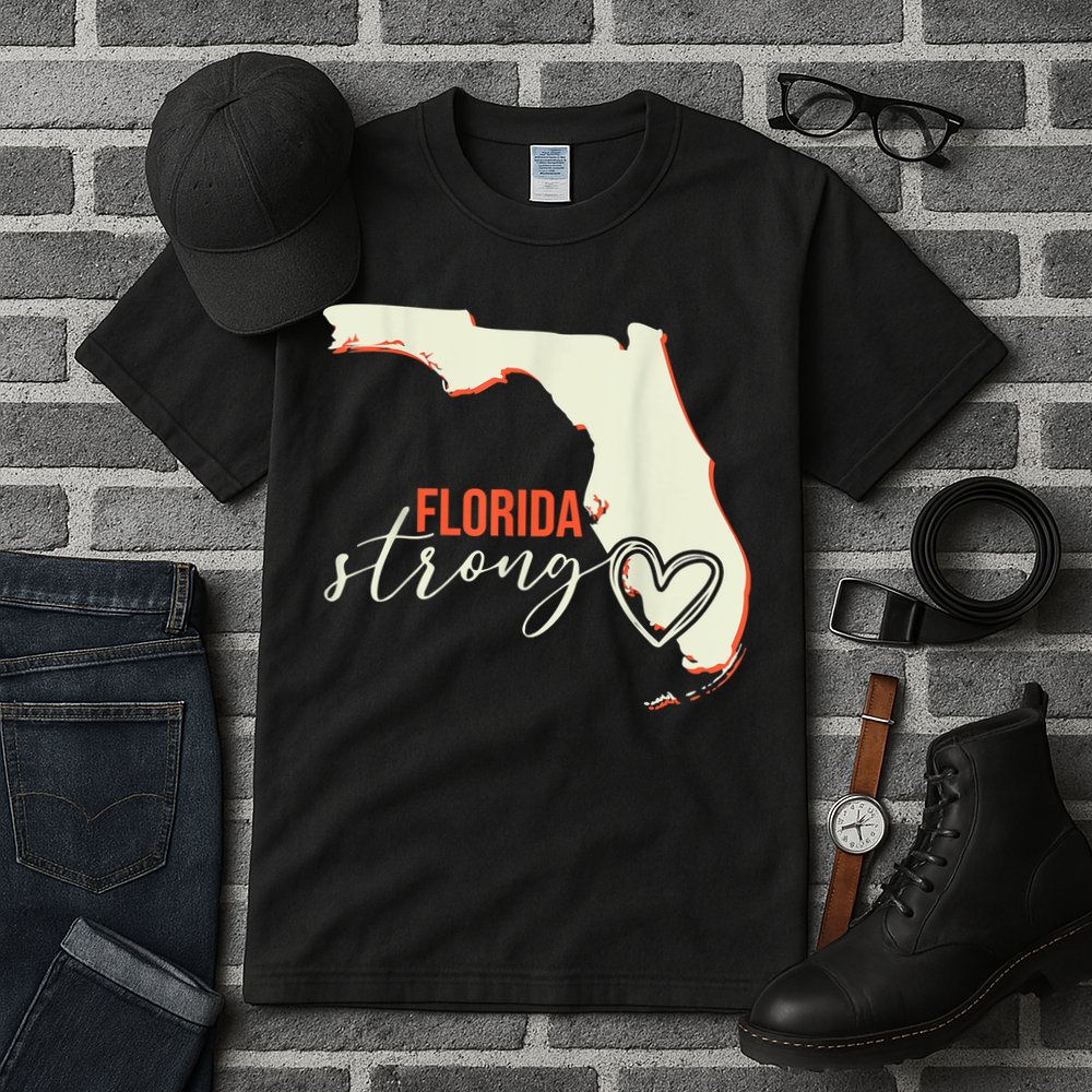 Florida Strong Support With Heart Tall T-Shirt