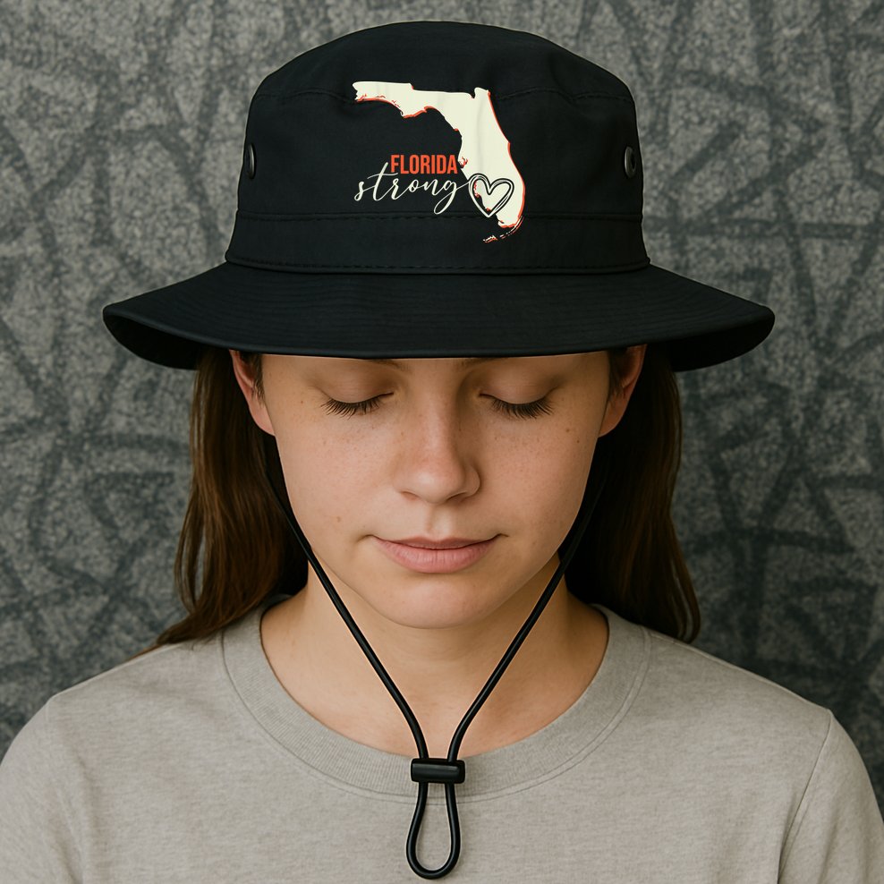 Florida Strong Support With Heart Bucket Hat