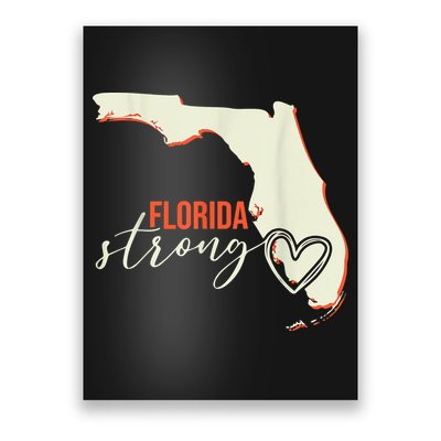 Florida Strong Support With Heart Poster