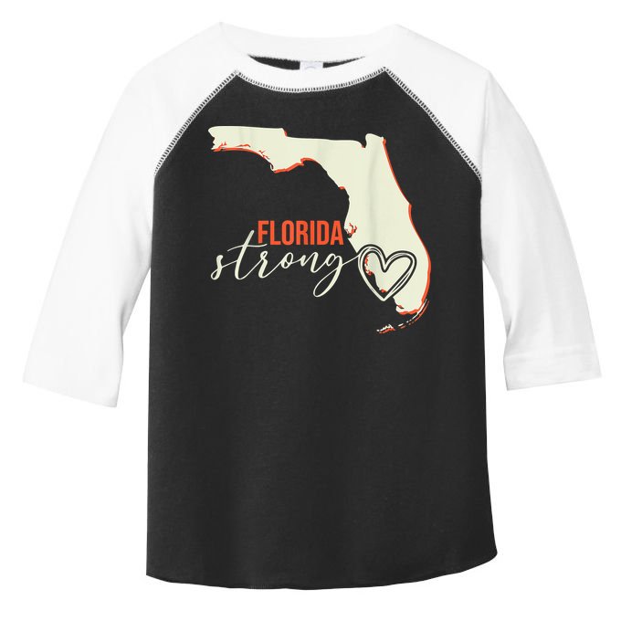 Florida Strong Support With Heart Toddler Fine Jersey T-Shirt