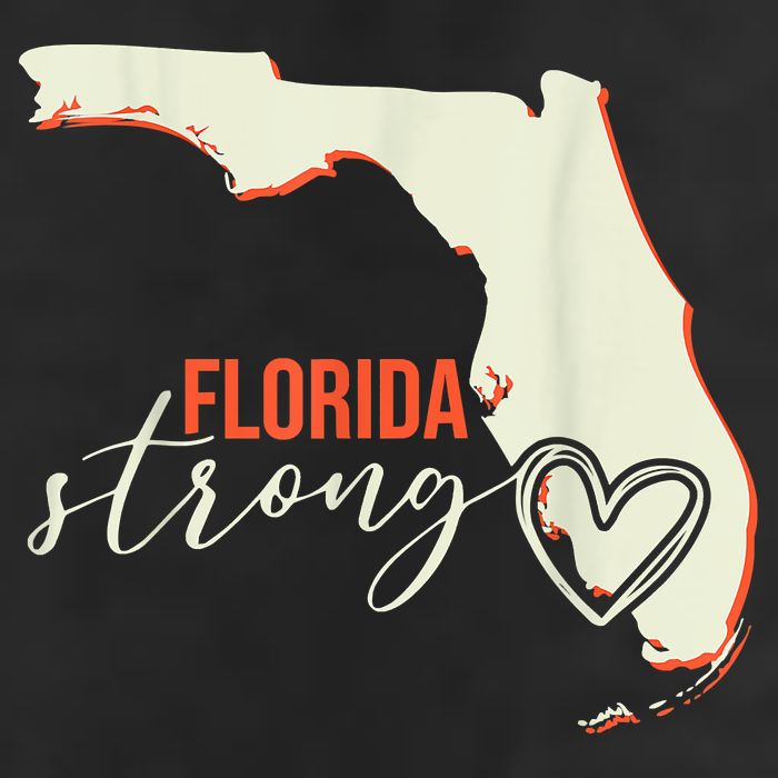 Florida Strong Support With Heart Golf Towel