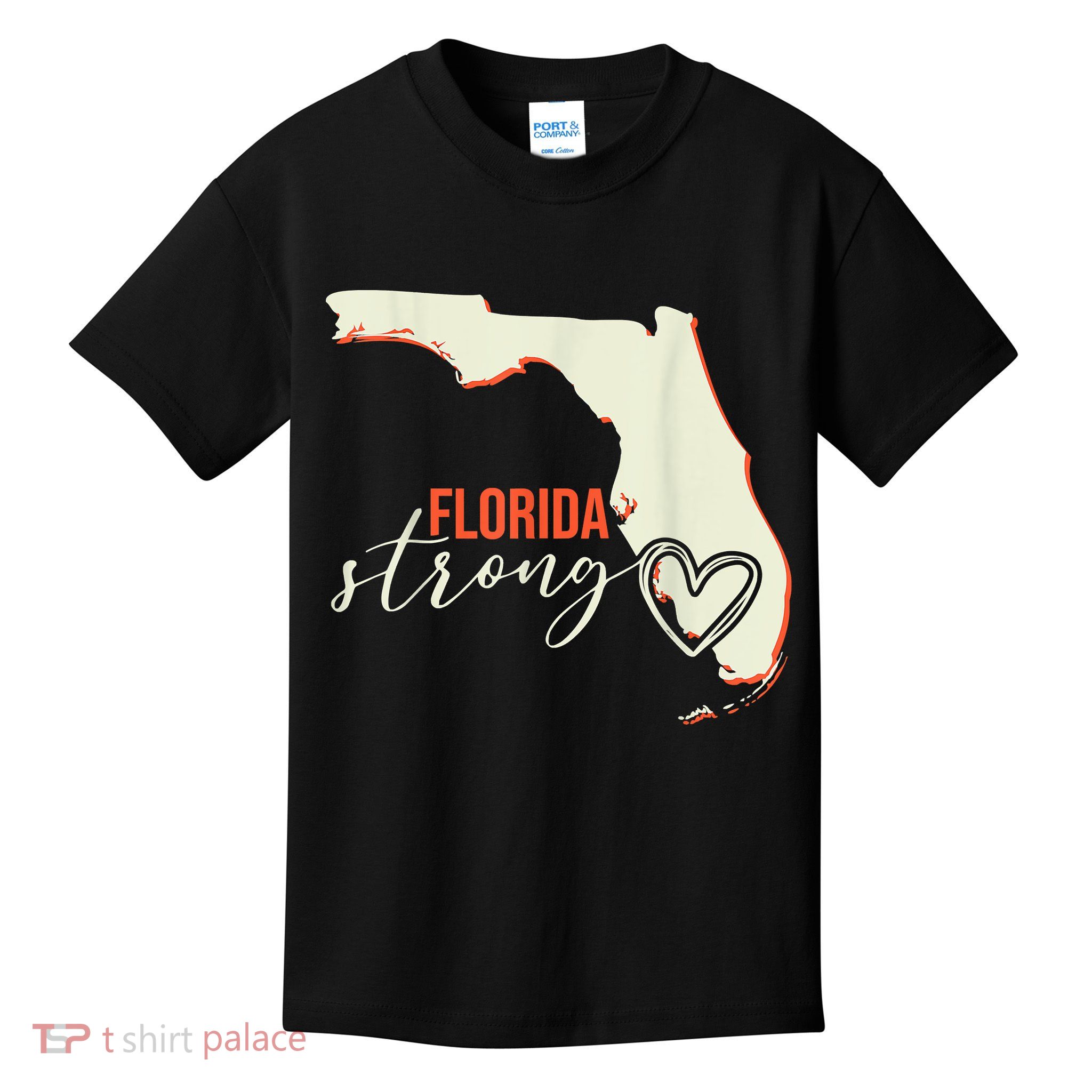 Florida Strong Support With Heart Kids T-Shirt
