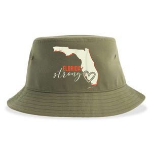 Florida Strong Support With Heart Sustainable Bucket Hat