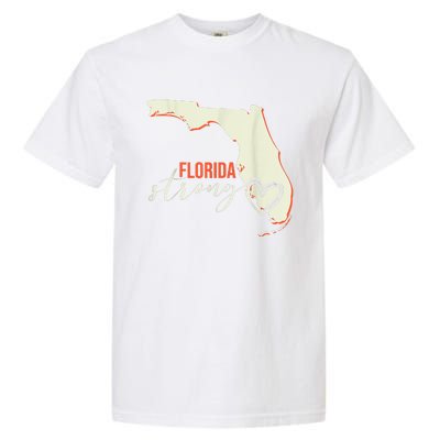 Florida Strong Support With Heart Garment-Dyed Heavyweight T-Shirt