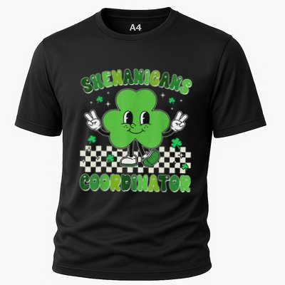 Funny Shenanigans Squad Teacher Retro St PatrickS Day Cooling Performance Crew T-Shirt