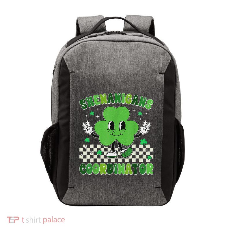 Funny Shenanigans Squad Teacher Retro St PatrickS Day Vector Backpack