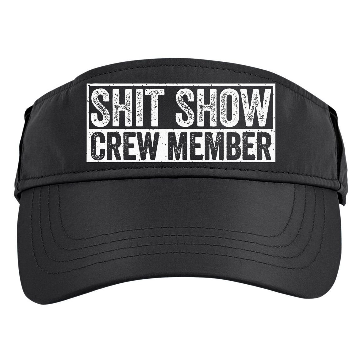 Funny Shit Show Crew Member Adult Drive Performance Visor