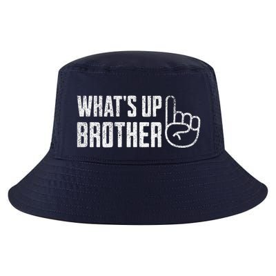Funny Sketch Streamer Whats Up Brother Front & Back Print Cool Comfort Performance Bucket Hat