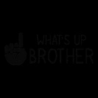 Funny Sketch Streamer Whats Up Brother Flat Bill Trucker Hat