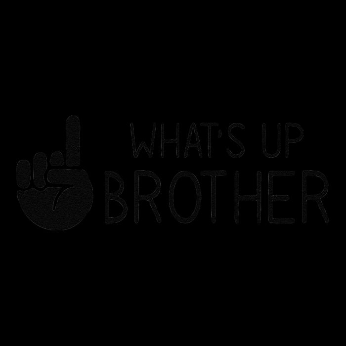 Funny Sketch Streamer Whats Up Brother Flat Bill Trucker Hat