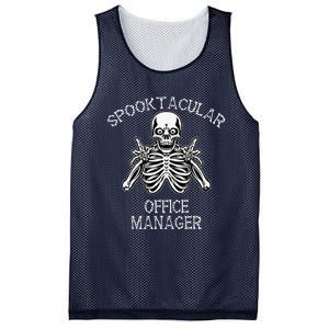 Funny Spooky Spooktacular Manager Halloween Mesh Reversible Basketball Jersey Tank