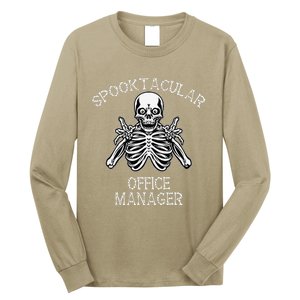 Funny Spooky Spooktacular Manager Halloween Long Sleeve Shirt